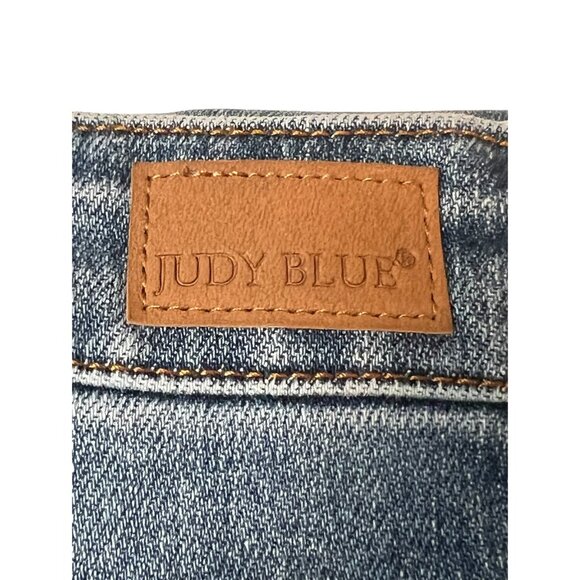 Judy Blue Lewiston High Rise distressed denim skirt size 2X (18/20) - Picture 11 of 14